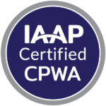 IAAP CPWA certification badge